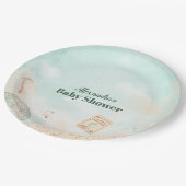 Lass der Adventure Begin Baby-Dusche Pappteller (Schrägansicht)