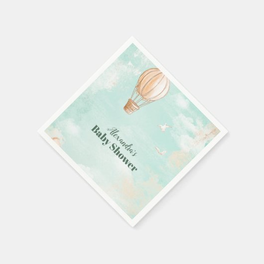 Lass der Adventure Begin Baby-Dusche Serviette (Ecke)