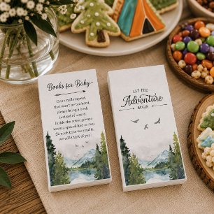 Lass der Adventure Begin Baby Shower Books für Bab Begleitkarte