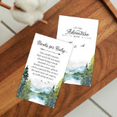 Lass der Adventure Begin Baby Shower Books für Bab Begleitkarte