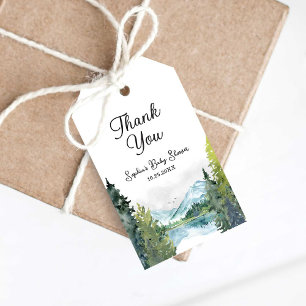 Lass der Adventure Begin Baby Shower Danke Tags Geschenkanhänger