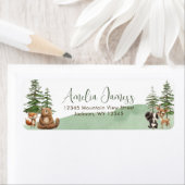 Lass der Adventure Begin Baby Shower Rücksendeadre (Insitu)