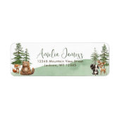 Lass der Adventure Begin Baby Shower Rücksendeadre (Vorne)