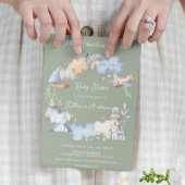 Lass der Adventure Begin Boy Baby Toy Baby Shower Einladung