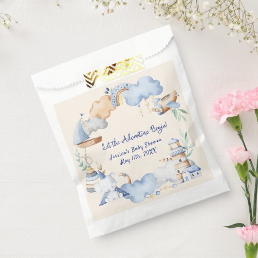 Lass der Adventure Begin Boy Baby Toy Baby Shower Geschenktütchen (Versiegelt)