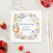 Lass der Adventure Begin Boy Baby Toy Baby Shower Serviette (Beispiel)