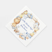 Lass der Adventure Begin Boy Baby Toy Baby Shower Serviette (Ecke)