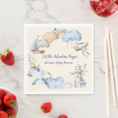 Lass der Adventure Begin Boy Baby Toy Baby Shower Serviette (Beispiel)
