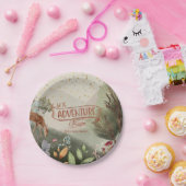 Lass der Adventure Begin farbigen Bleistift-Baby-D Pappteller (Party)