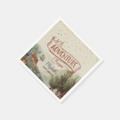 Lass der Adventure Begin farbigen Bleistift-Baby-D Serviette (Ecke)