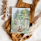 Lass der Adventure Begin Forest Bear Baby Shower Einladung