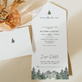 Lass der Adventure Begin Forest Boy Baby Shower All In One Einladung