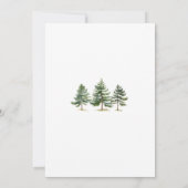 Lass der Adventure Begin Forest Rustic Baby Shower Einladung (Rückseite)