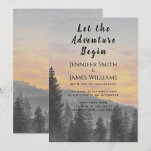 Lass der Adventure Begin Mountain Forest Wedding