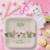 Lass der Adventure Begin Mountain Sage Baby Dusche Pappteller (Party)