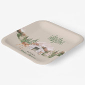 Lass der Adventure Begin Mountain Sage Baby Dusche Pappteller (Gewinkelt)