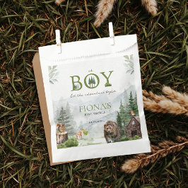Lass der Adventure Begin Mountains Boy Baby Dusche Geschenktütchen