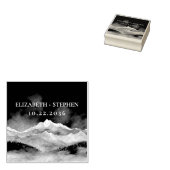 Lass der Adventure Begin Outdoor Mountain Wedding Gummistempel (Stempel)
