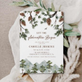 Lass der Adventure Begin Rustic Baby Shower Einladung