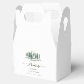 Lass der Adventure Begin Rustic Forest Baby Shower Geschenkschachtel (Geöffnet)