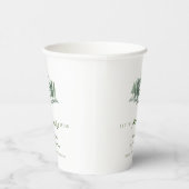 Lass der Adventure Begin Rustic Forest Baby Shower Pappbecher (Rechts)