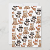 Lass der Adventure Begin Woodland Baby Shower Einladung (Rückseite)