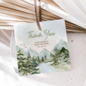 Lass der Adventure Begin Woodland Baby Shower Geschenkanhänger