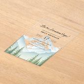 Lass der Adventure Begin Woodland Babydusche Acryleinladungen (Ablage )