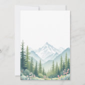 Lass der Adventure Begin Woodland Babydusche Einladung (Rückseite)