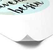 Lass der Angebotspreisdruckkunst Poster (Ecke)