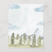 Lass der Baby-Dusche "Adventure Begin" mit Dankesc (Rückseite)