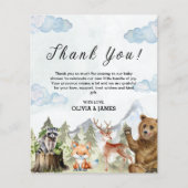 Lass der Baby-Dusche "Adventure Begin" mit Dankesc (Vorderseite)