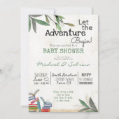 Lass der Baby-Dusche für die Reservierung eines Be Einladung (Vorderseite)