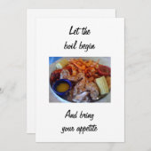 LASS DER BOIL-BEGINN-EINLAGE EINLADUNG (Vorne/Hinten)