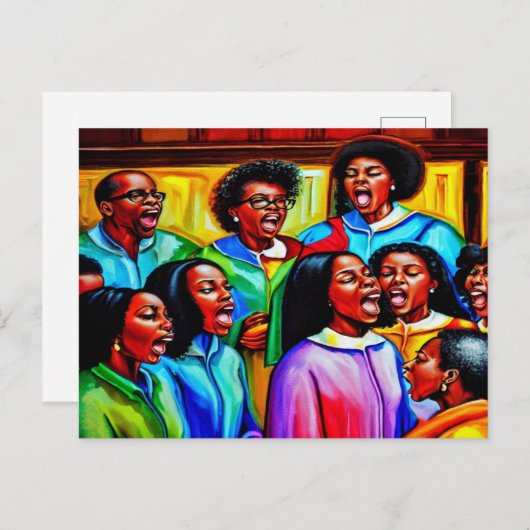 Lass Der Chor Sing Christliche Postkarte (Vorne/Hinten)