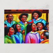 Lass Der Chor Sing Christliche Postkarte (Vorderseite)