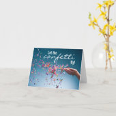 Lass der Confetti Fly Birthday Card Karte (Gelbe Blume)