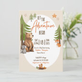 Lass der Einladung zur Erlebnisgründerdusche (Stehend Vorderseite)