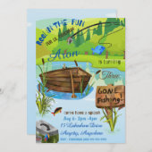 Lass der Einladungskarte für den Geburtstag (Vorne/Hinten)