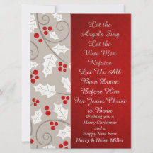 Lass der Engel Sing Flat Holiday Weihnachtskarte