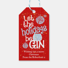 Lass der Feiertage BeGin Weihnachten Geschenkanhänger