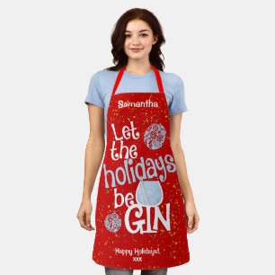 Lass der Feiertage BeGin Weihnachten Schürze