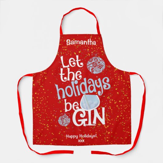 Lass der Feiertage BeGin Weihnachten Schürze (Vorderseite)