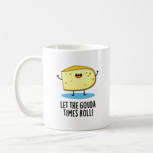 Lass der Gouda Times Roll Funny Cheese Puff Kaffeetasse (Links)