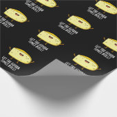 Lass der Gouda Times Roll Funny Cheese Pun Dark BG Geschenkpapier (Ecke)
