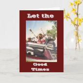 **LASS DER GUTEN ZEITEN BEGINNT** RTIREMENT SPASS KARTE (Gelbe Blume)