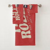 LASS DER GUTEN ZEITEN ROLL 80er RETRO ROLLER SKATE Badhandtuch Set (Insitu)