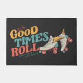 LASS DER GUTEN ZEITEN ROLL 80er RETRO ROLLER SKATE Fußmatte (Vorderseite)