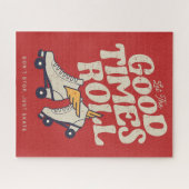 LASS DER GUTEN ZEITEN ROLL 80er RETRO ROLLER SKATE Puzzle (Horizontal)