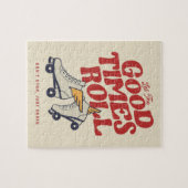 LASS DER GUTEN ZEITEN ROLL 80er RETRO ROLLER SKATE Puzzle (Horizontal)